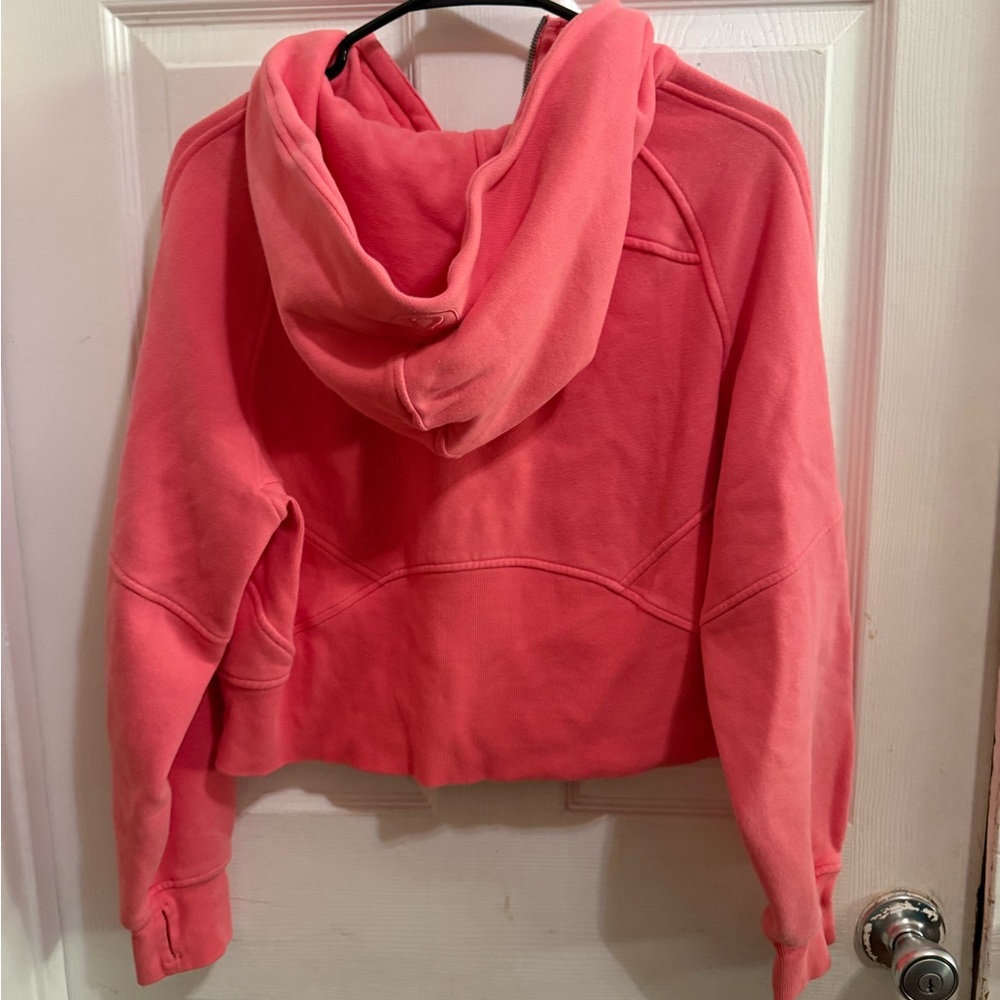 Lululemon Scuba Oversized Full-Zip Hoodie XS/S Raspberry Cream